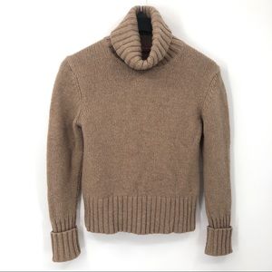 LOGG Chunky Turtleneck Knit Lambswool Sweater L